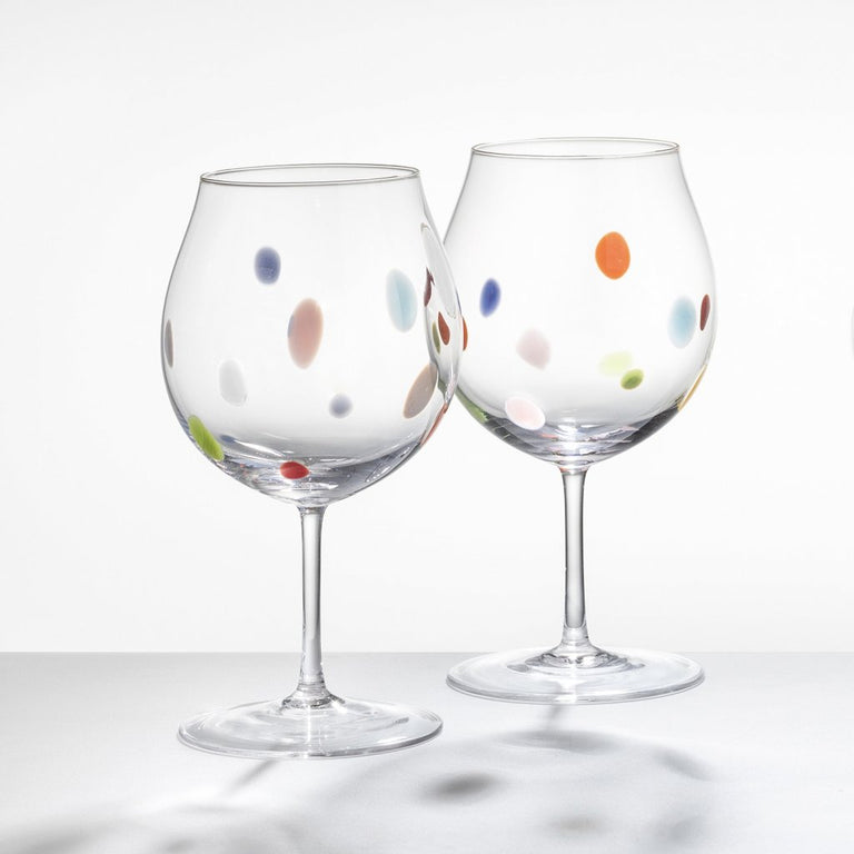 Confetti wineglass