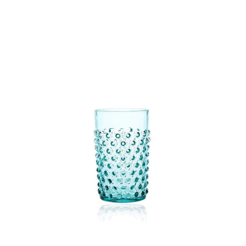 Glasses Hobnail underlay Aquamarine  2x200ml