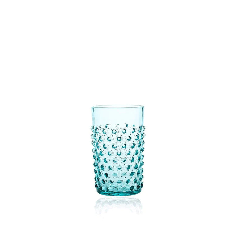 Sklenice Hobnail underlay Aquamarine  2x200ml